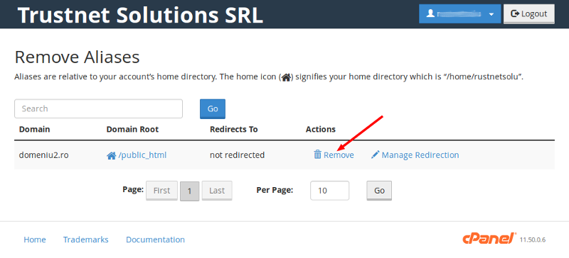 Remove Aliases (Remove Parked Domains)